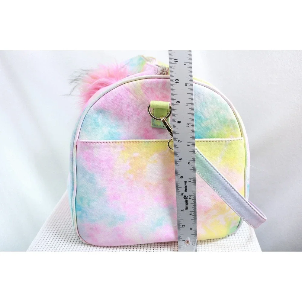 Under One Sky Unicorn Duffel Bag Girls Pastel Tie Dye Rainbow Travel Bag
